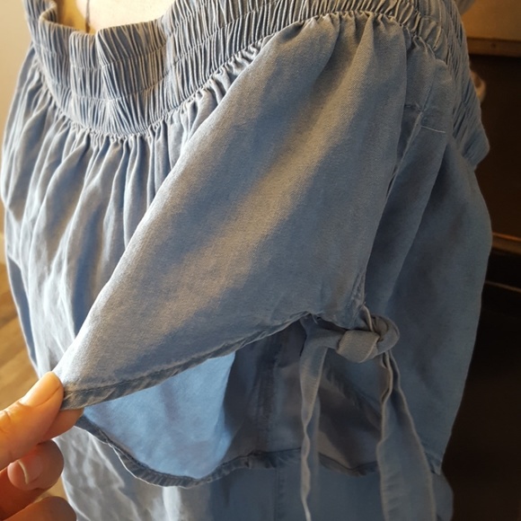 ♥️NWT the shoulder denim dress Forever 21 - Picture 3 of 3